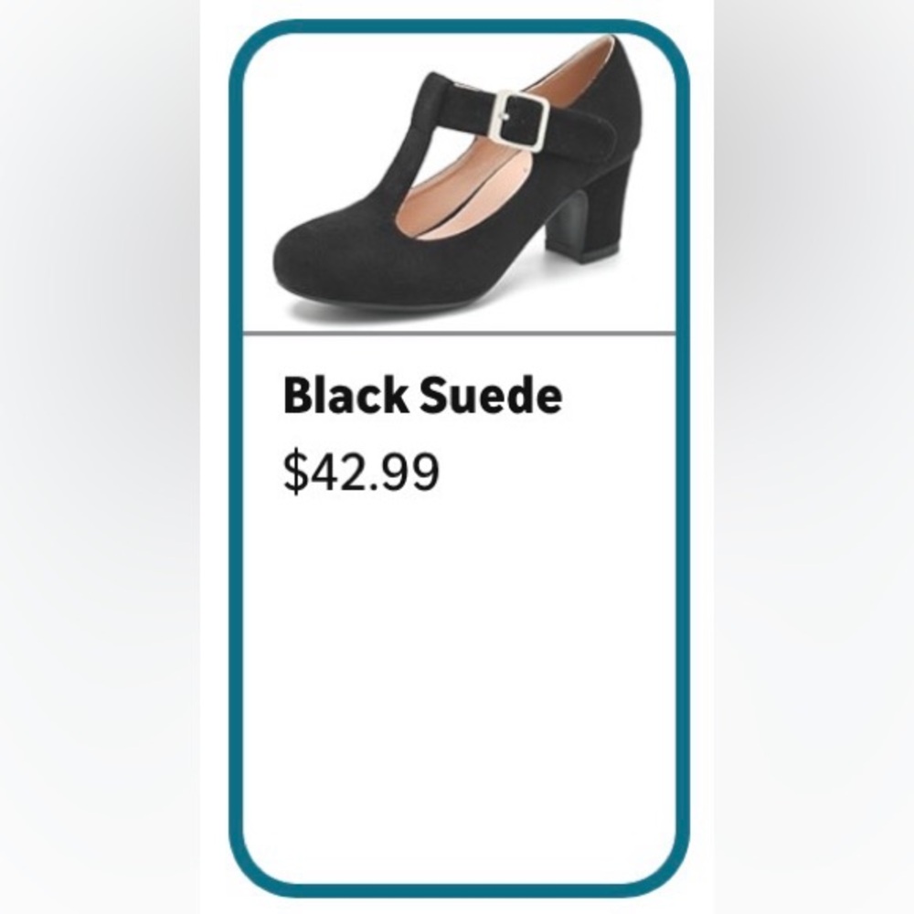 NEW Black Mary Jane Heels 8.5 / Tacones 41 - Picture 7 of 10